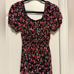 Rose Floral Blouse 🌹